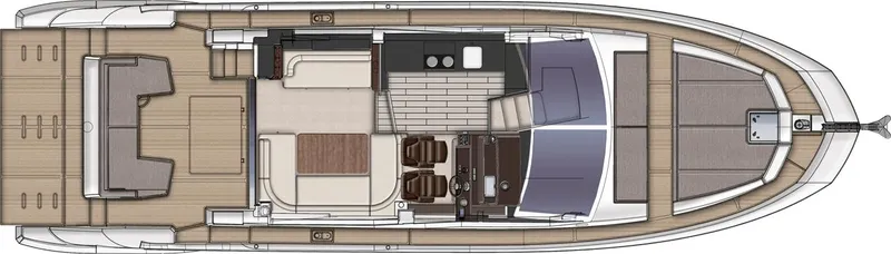  Yacht Photos Pics Azimut Flybridge 50 TTop - Layout