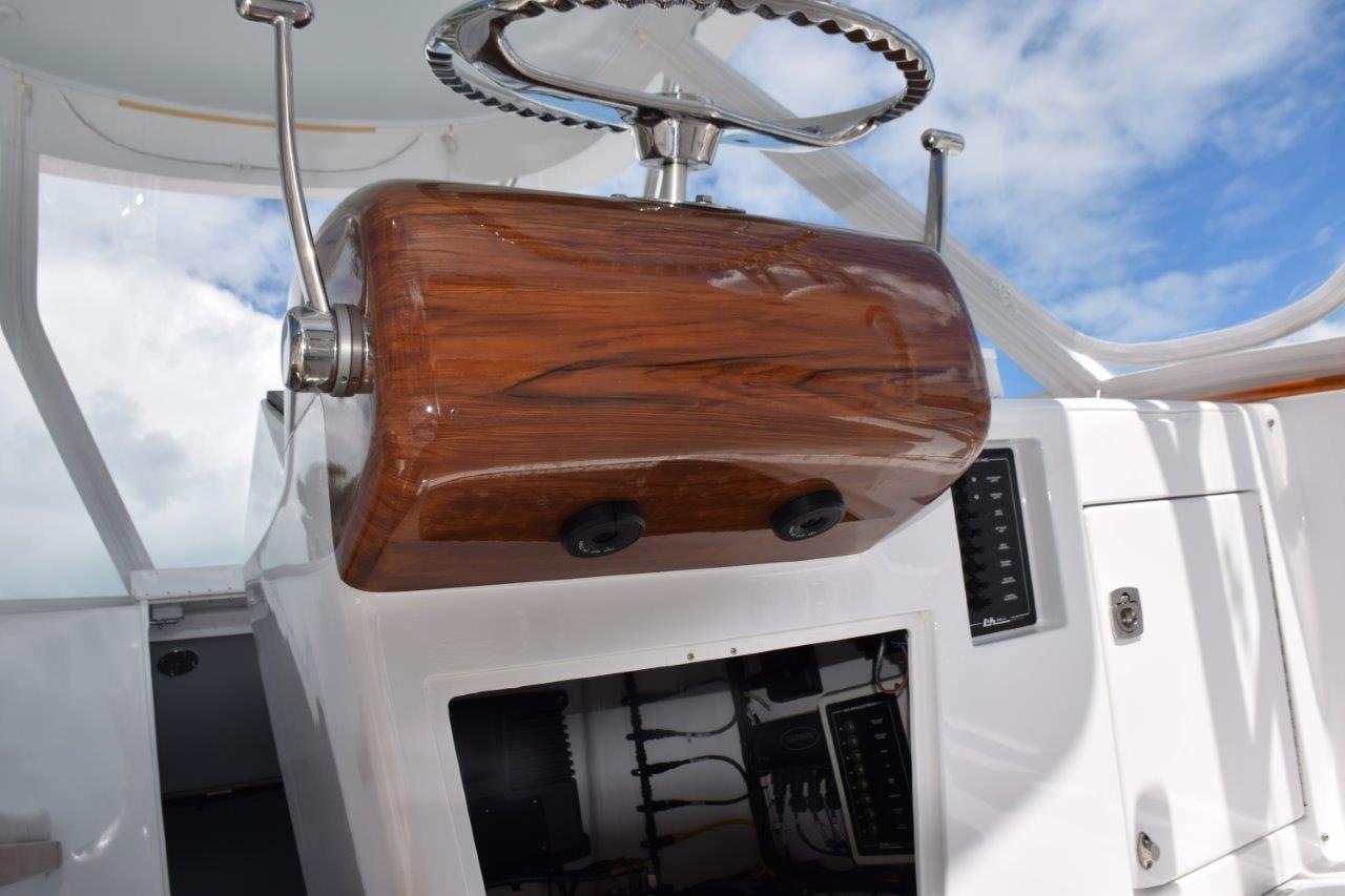 Faux paint finish on helm pod