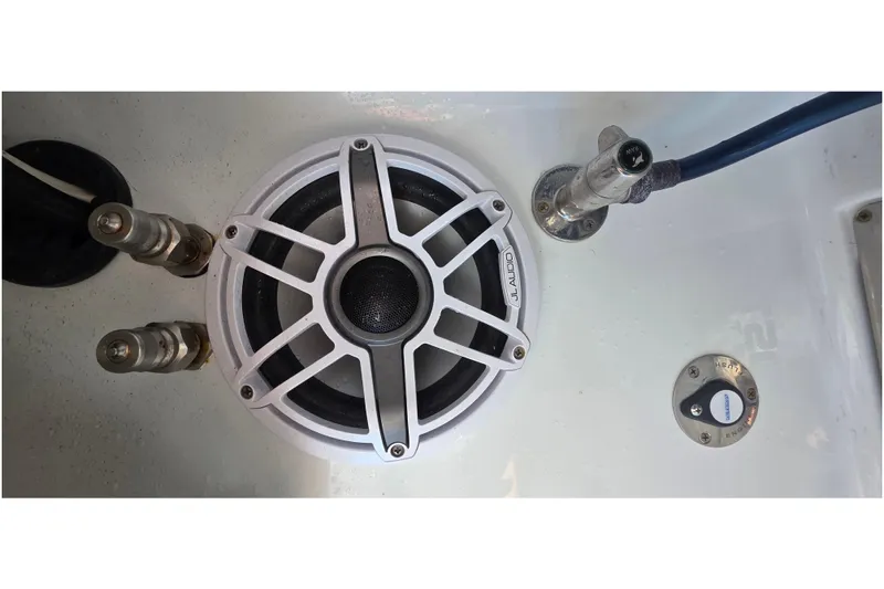 Wanderlust Yacht Photos Pics 2024 Costa Custom Boats 34 SV audio system and fittings detail.