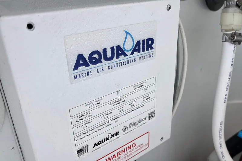 Wanderlust Yacht Photos Pics Aqua Air marine air conditioning system on 2024 Costa Custom Boats 34 SV.