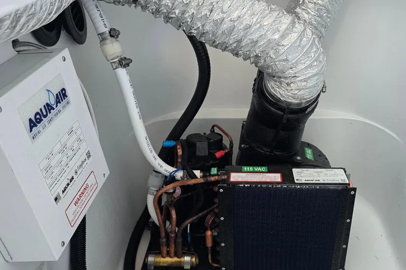 Wanderlust Yacht Photos Pics Marine air conditioning system in 2024 Costa Custom Boats 34 SV.