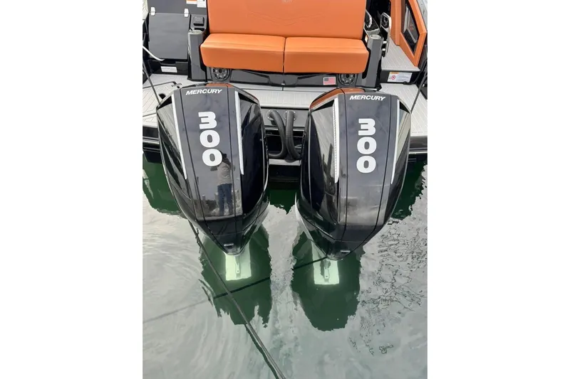  Yacht Photos Pics 2021 Cruisers Yachts 338 South Beach Edition with twin Mercury 300 engines.