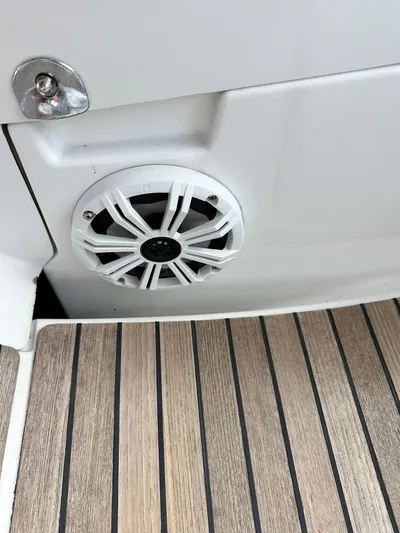  Yacht Photos Pics Speaker on Jeanneau Sun Odyssey 45 DS yacht, 2011 model, with teak deck flooring.