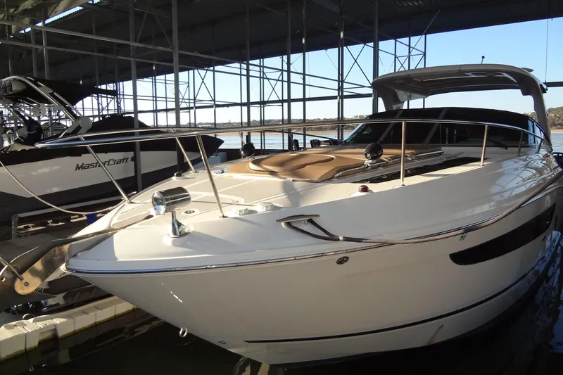 Rancho Del Lago Yacht Photos Pics 2017 Sea Ray Sundancer 350 yacht docked in marina, sleek design, luxury features.