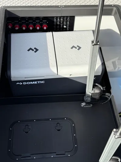  Yacht Photos Pics 2024 Goldfish 46 Open boat with Dometic equipment and control panel.