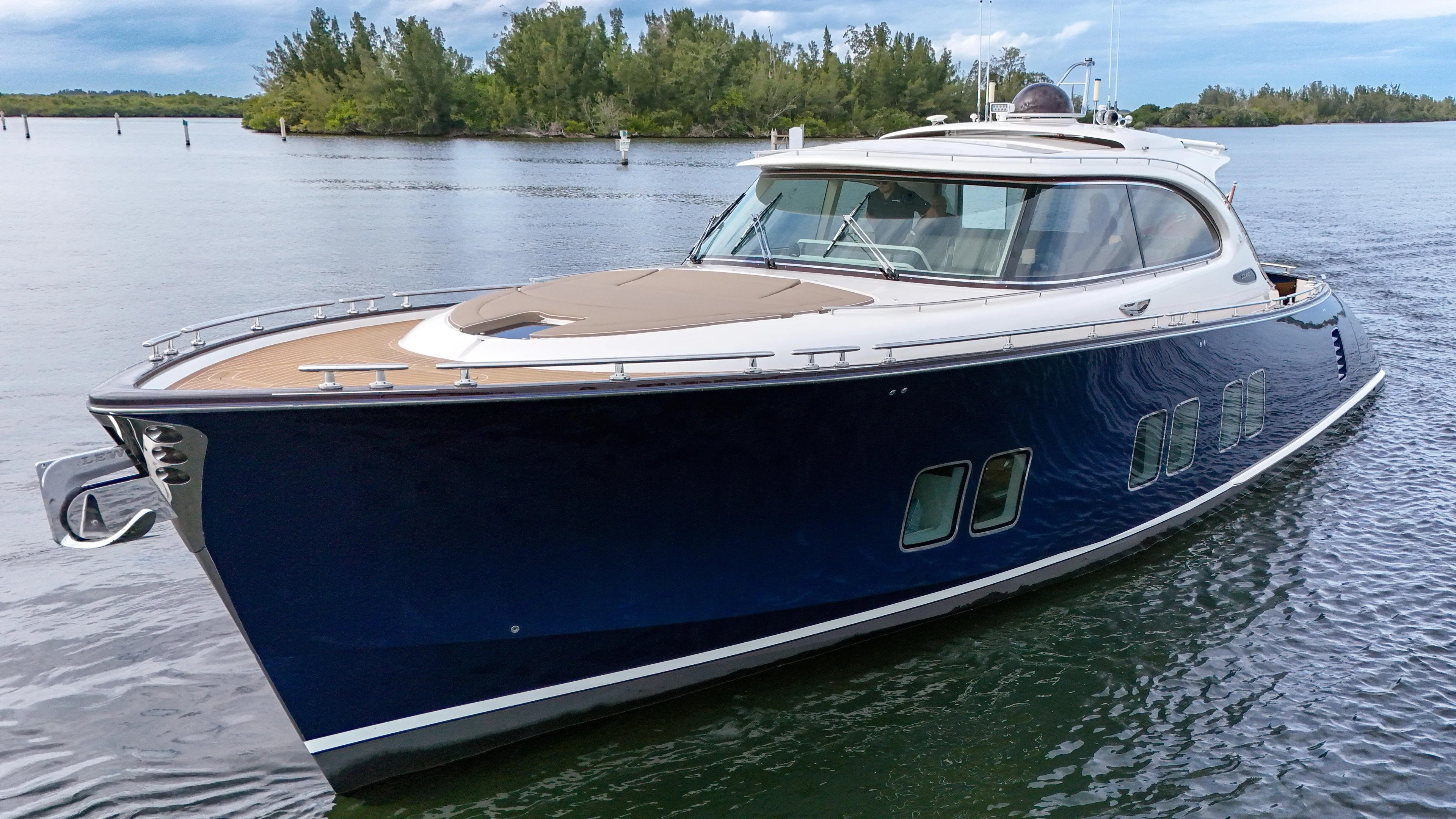 Maddamc2 Yacht Photos Pics 2023 Zeelander 72 luxury yacht on calm water.