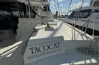Leopard 50 catamaran named "TACOCAT" docked in Satellite Beach, FL, 2020 model.