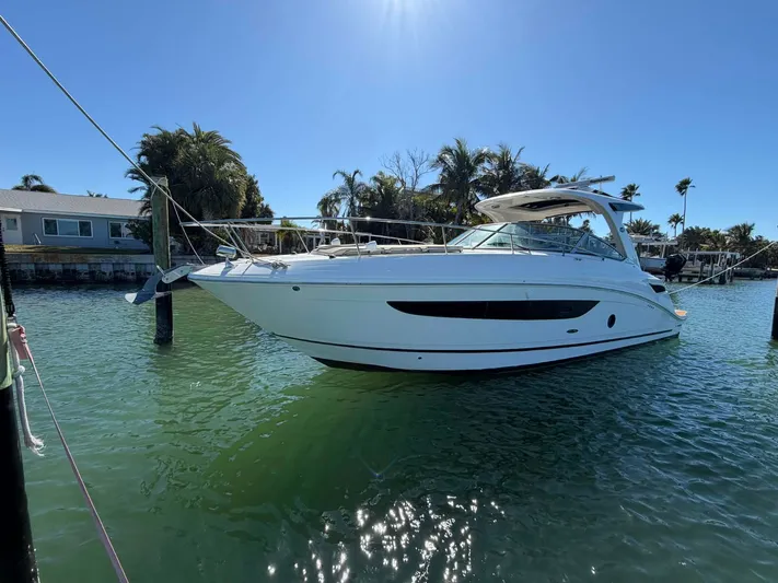 I'll Have Another Yacht Photos Pics 2016 Sea Ray Sundancer 350 yacht on water, sunny day.