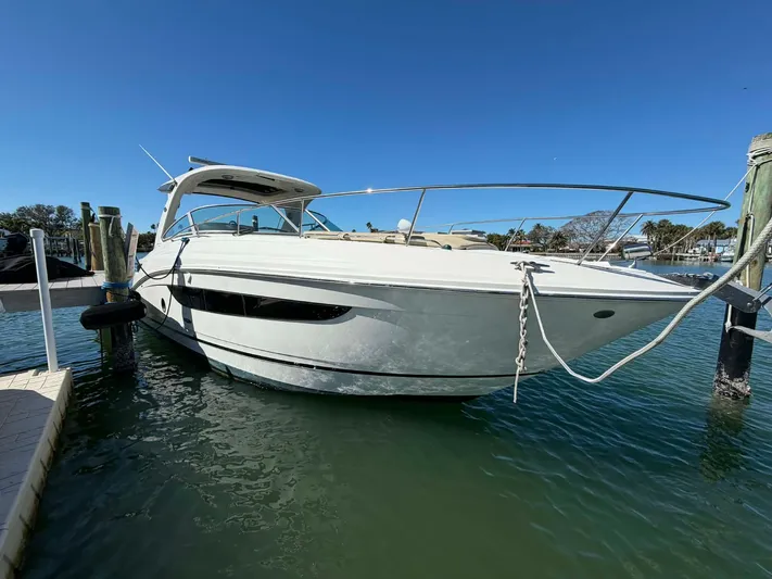 I'll Have Another Yacht Photos Pics 2016 Sea Ray Sundancer 350 docked on a sunny day.