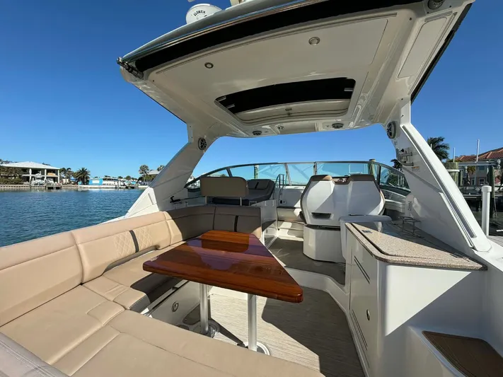 I'll Have Another Yacht Photos Pics Interior view of a 2016 Sea Ray Sundancer 350 yacht.