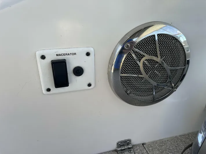  Yacht Photos Pics Control panel and speaker on 2007 Rinker 350 Express Cruiser boat.