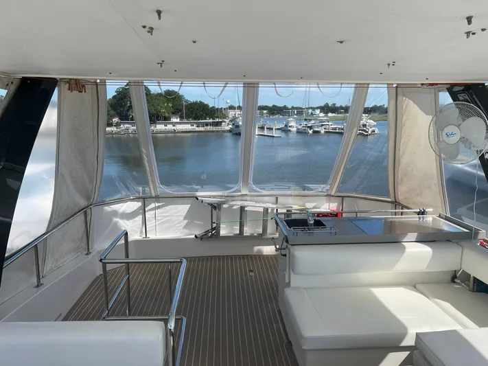 Frida Cat Yacht Photos Pics 2018 Leopard Power Cat Flybridge facing aft