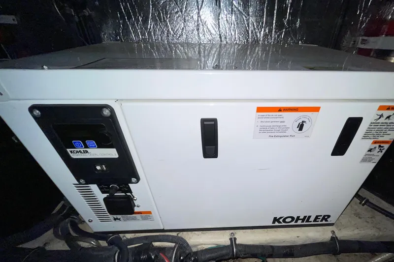  Yacht Photos Pics Kohler generator in 2013 Rinker 310 Express Cruiser engine room.