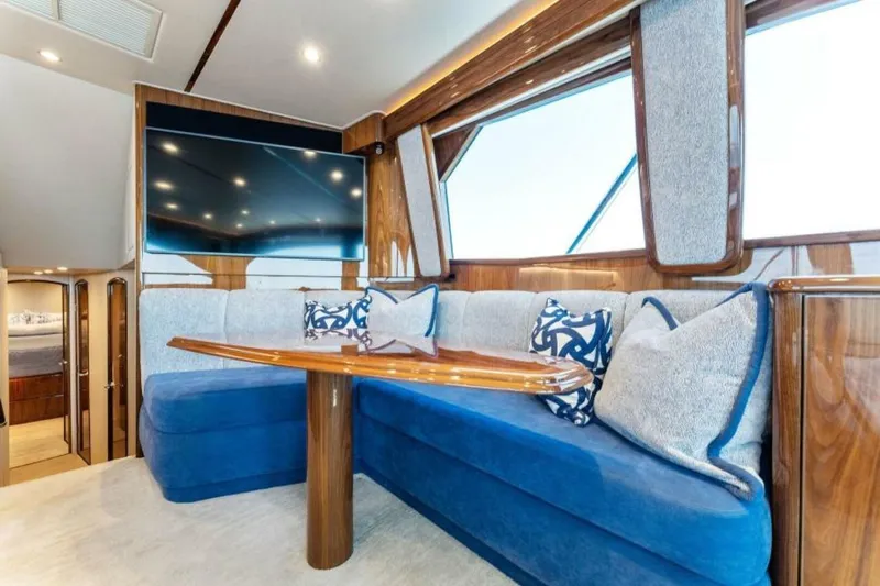 Hammerheads Yacht Photos Pics 2021 Viking 54 Convertible HAMMERHEADS Dinette