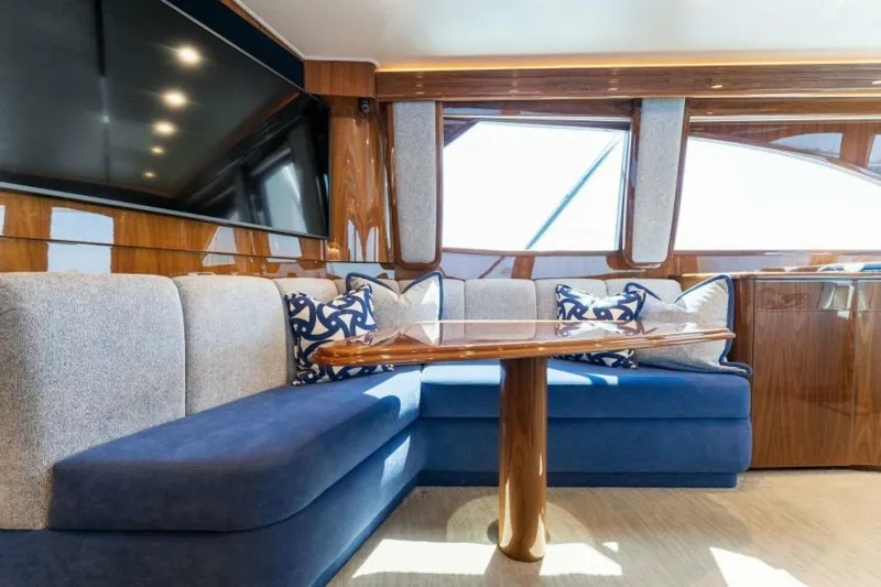 Hammerheads Yacht Photos Pics 2021 Viking 54 Convertible HAMMERHEADS Dinette