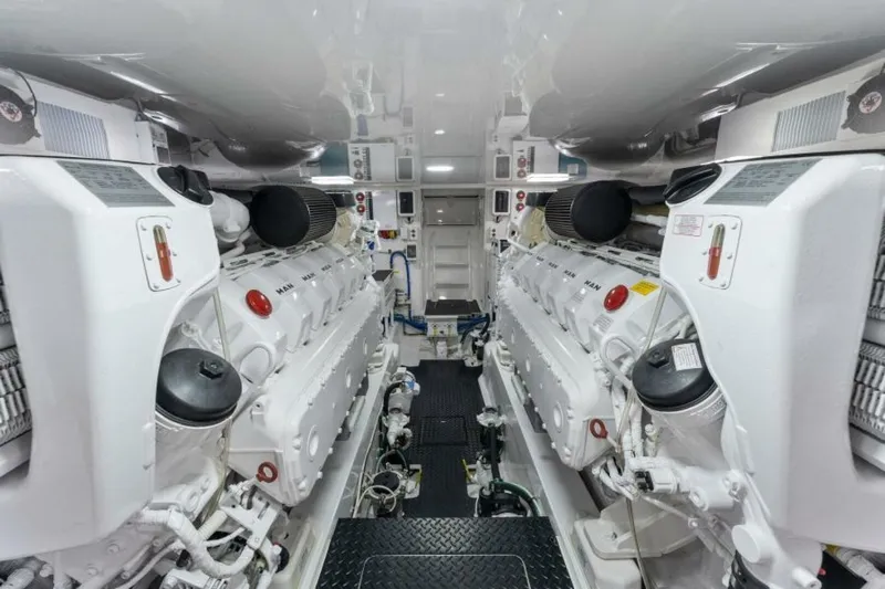 Hammerheads Yacht Photos Pics 2021 Viking 54 Convertible HAMMERHEADS Engine Room