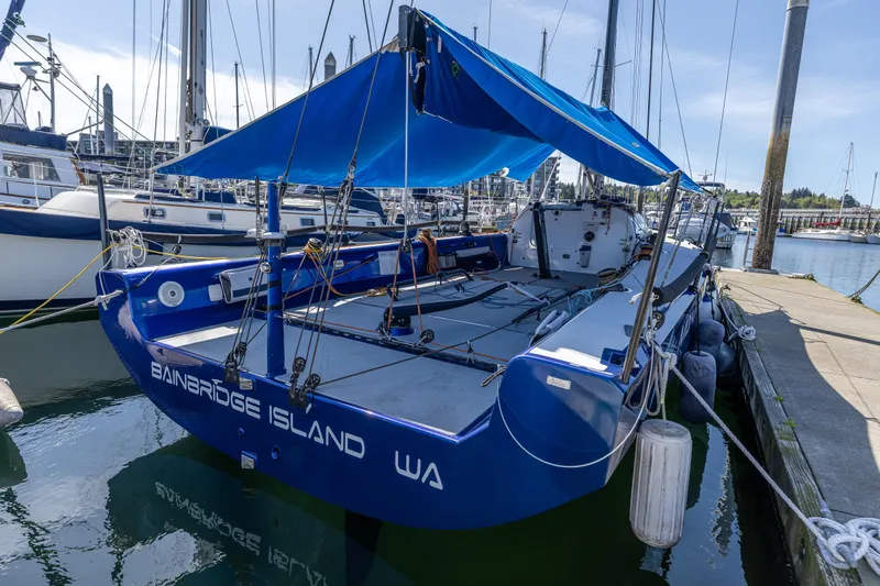 Manifest Yacht Photos Pics 2016 Offshore Racing Van Munster Boats Fred Barrett 35 docked at Bainbridge Island marina.
