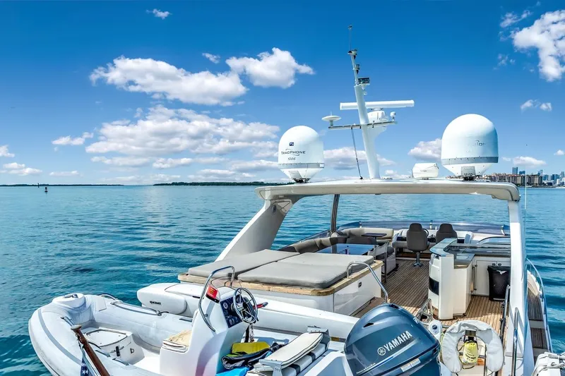 Princess Y85 Yacht Photos Pics Luxury Princess 85 yacht on calm blue waters, 2012 model, with clear skies.