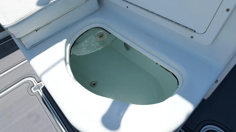  Yacht Photos Pics Livewell on 2016 Yellowfin 32 Offshore boat, filled with water.