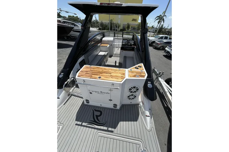 Lr280 Yacht Photos Pics 2024 L'acqua Royale LR280 GRAN CABRIO luxury yacht interior with sleek design and modern amenities.