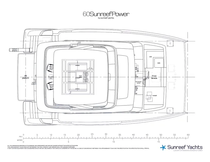 Nero Yacht Photos Pics Sunreef 60 NERO- Dimensions