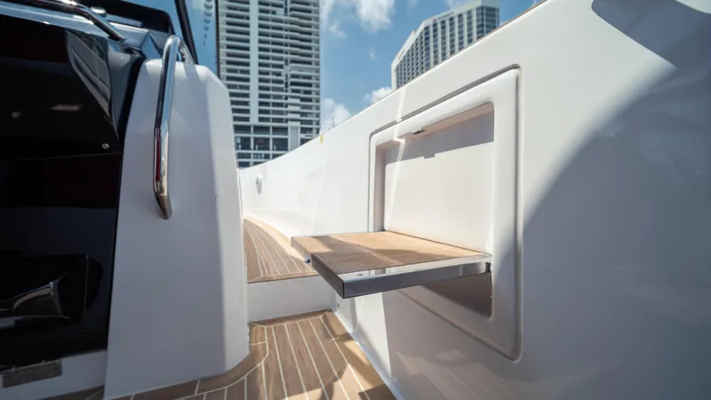 Freedom Yacht Photos Pics 2023 Pardo Yachts 38 with sleek deck design and modern amenities.
