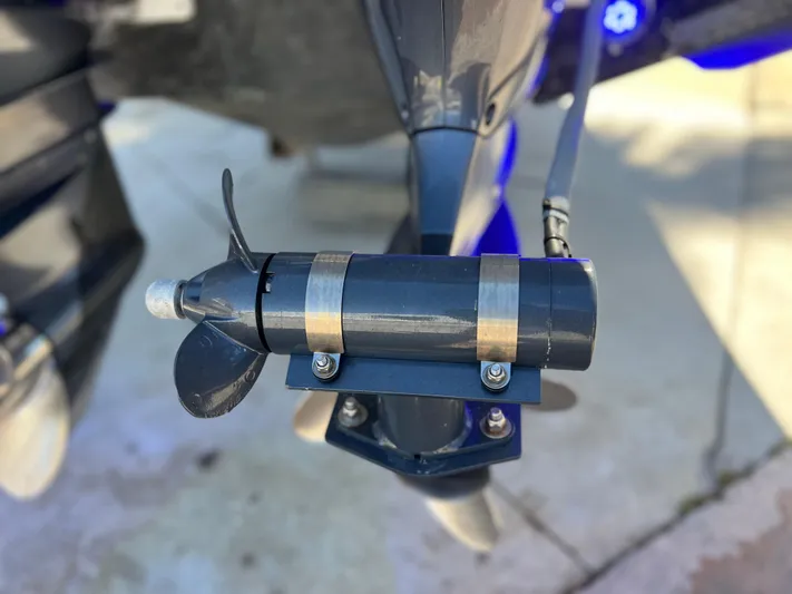  Yacht Photos Pics Bow thruster on 2021 Jeanneau Leader 9.0 WA with twin Yamaha 250s.