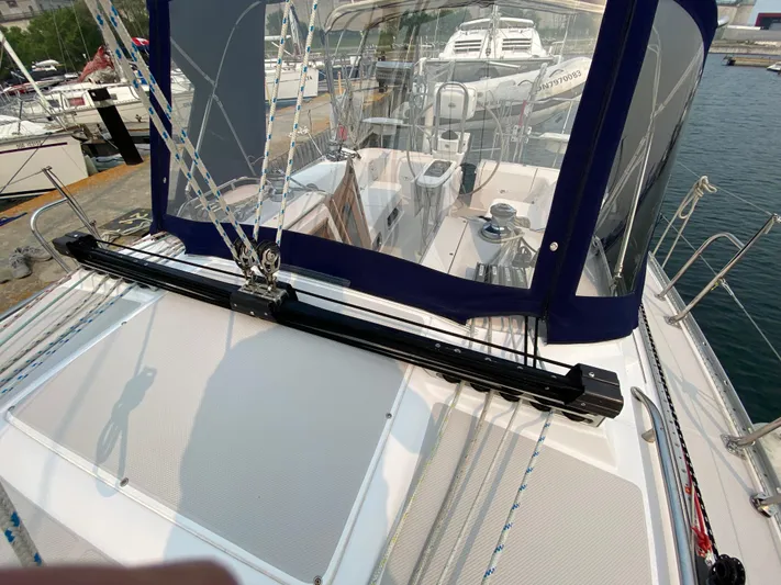  Yacht Photos Pics Sailboat deck of 2014 Catalina 355, featuring cockpit and rigging details.