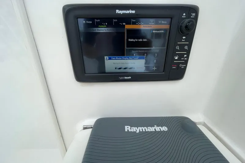 Reel It In Yacht Photos Pics Raymarine navigation system on 2003 Ocean Yachts 40 Super Sport boat.