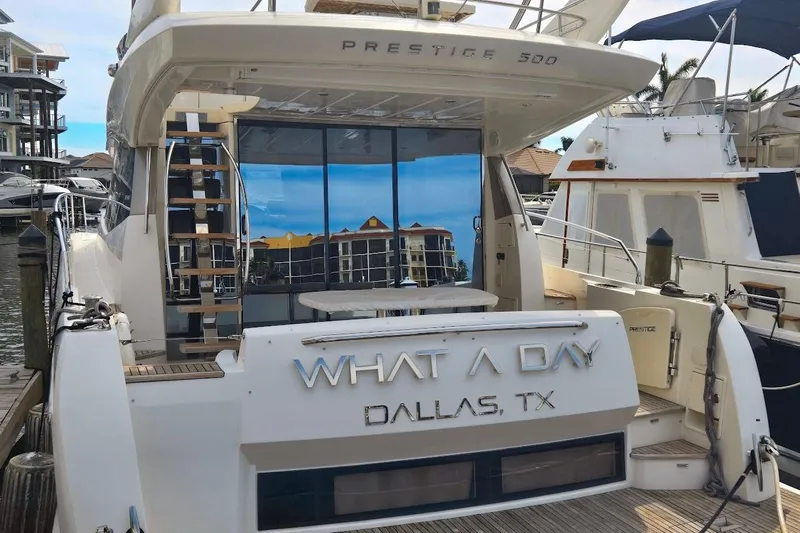 What A Day Yacht Photos Pics 2013 Prestige 500 yacht named "What A Day" docked in Dallas, TX.