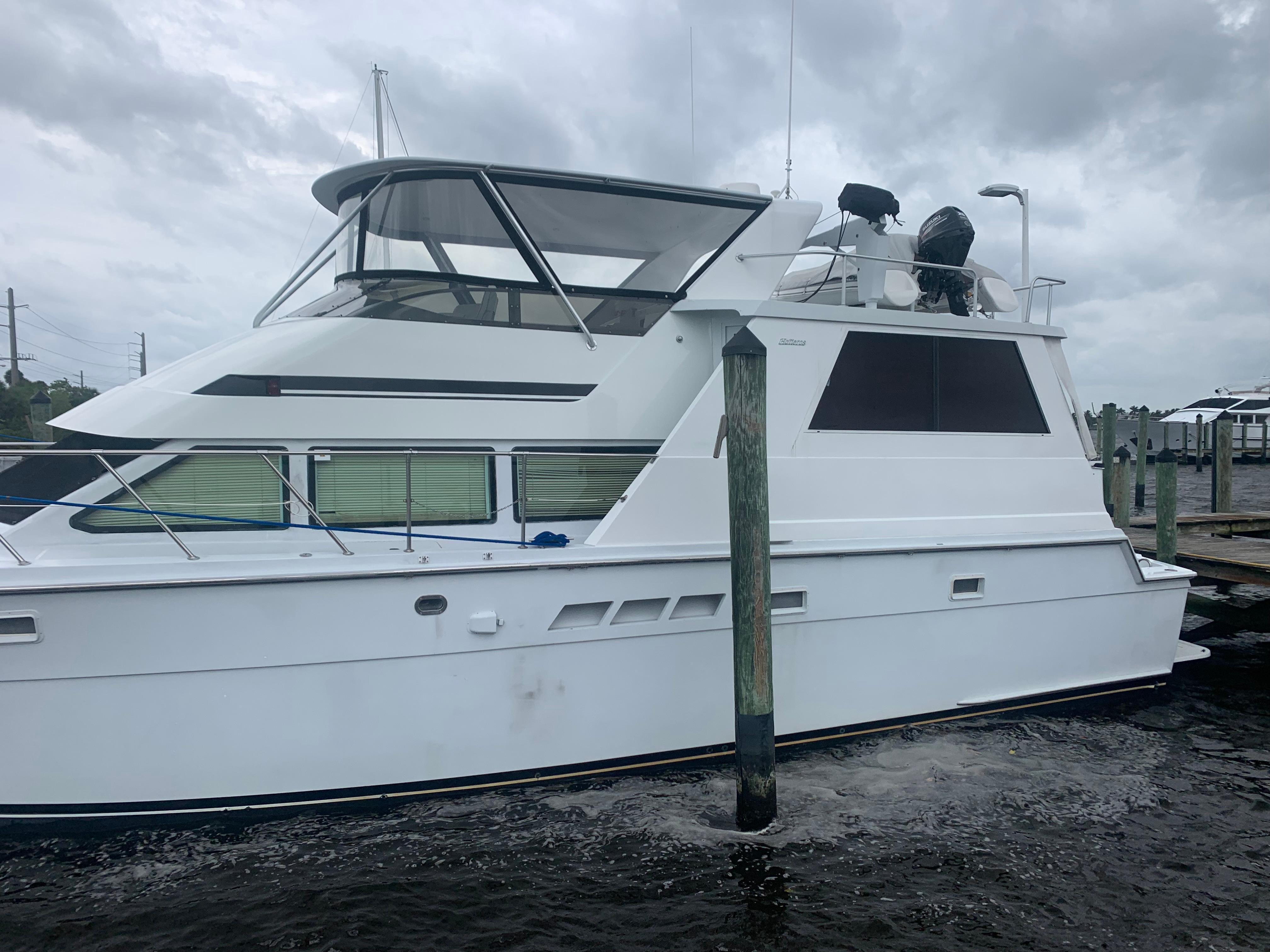 hatteras 52 cockpit motor yacht for sale