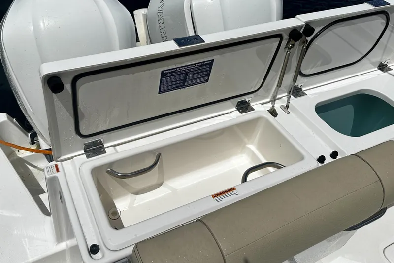  Yacht Photos Pics Pursuit 34 OS - Cockpit Storage and Livewell