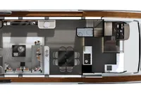 2023 Astondoa AS8 yacht floor plan, featuring spacious deck and luxurious interior layout.