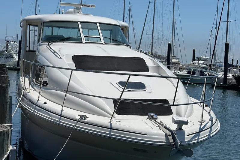 "gina Maria" Yacht Photos Pics 2005 Sea Ray 390 Motor Yacht docked at marina.