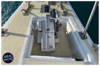 Deck view of a 1976 BOUVIER/JOUFFRAY BILINGA yacht with anchor winch.