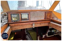 Interior view of 1976 BOUVIER / JOUFFRAY BILINGA yacht with navigation instruments.