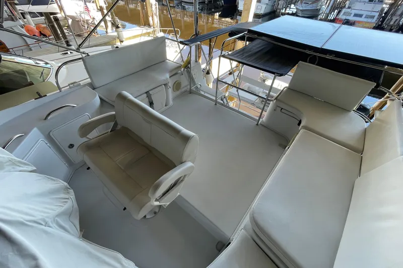 "new Hope" Yacht Photos Pics 2006 PDQ 34 Power Catamaran interior with spacious seating and modern design.