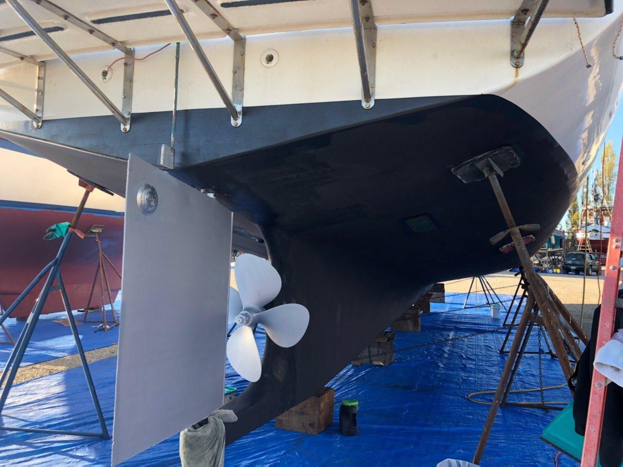 Trawler, 4 Blade Propeller