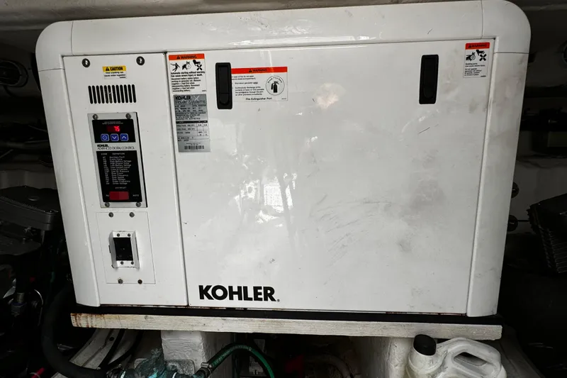  Yacht Photos Pics Kohler generator in 2014 Cruisers Yachts 45 Cantius engine room.