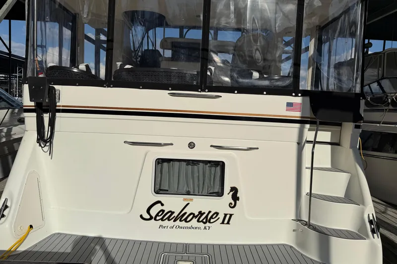  Yacht Photos Pics 1997 Sea Ray 370 Aft Cabin yacht, named "Seahorse II," docked at Owensboro, KY.