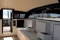 Luxurious 2023 Custom Limo Tender interior with sleek seating and modern design.