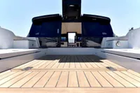 2023 Custom Limo Tender yacht with spacious deck and modern design.