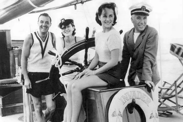 Invader Yacht Photos Pics Paulette Goddard, Norma Shearer, Charlie Chaplin on board Invader