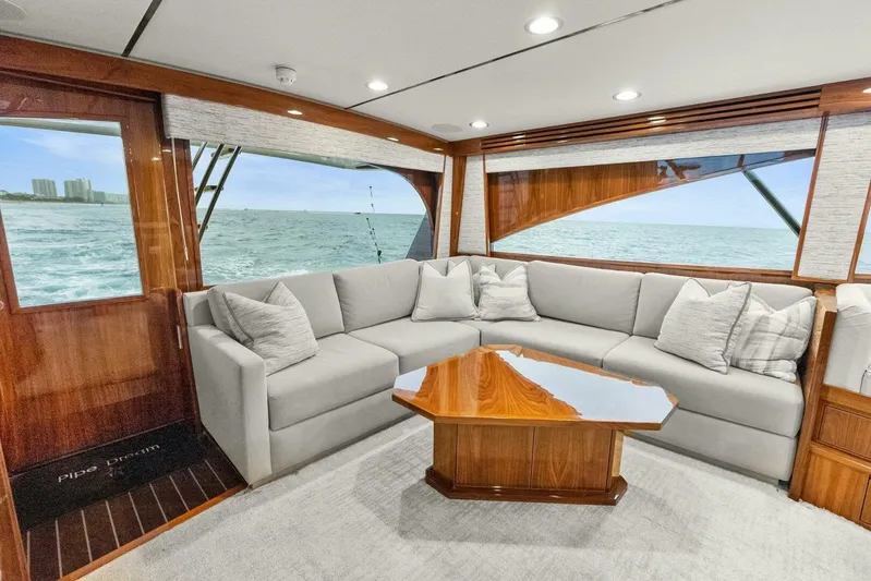 Pipe Dream Yacht Photos Pics 2022 Viking 68 Enclosed Bridge- PIPE DREAM- Salon
