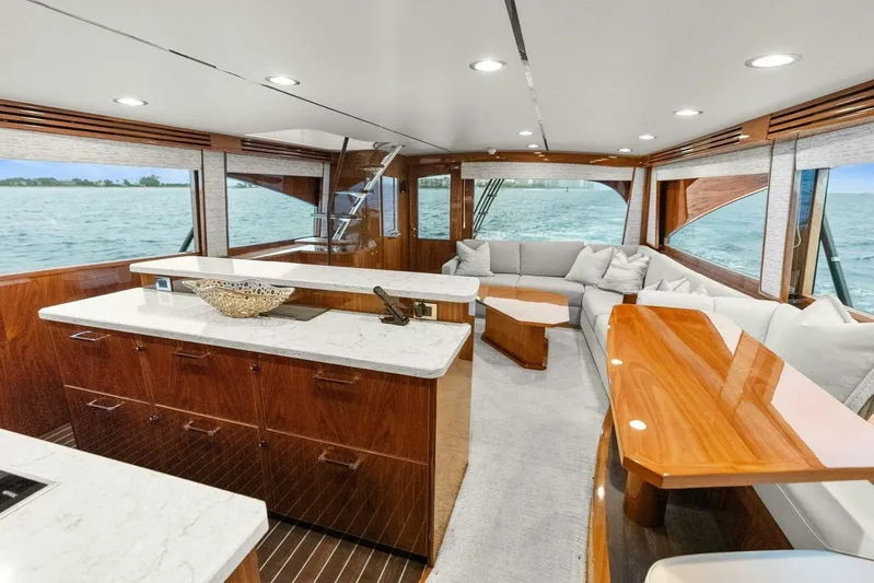 Pipe Dream Yacht Photos Pics 2022 Viking 68 Enclosed Bridge- PIPE DREAM- Salon
