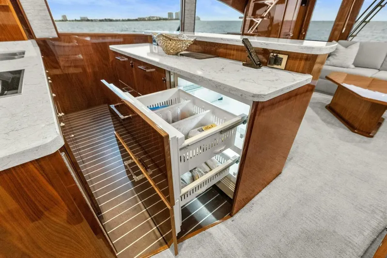 Pipe Dream Yacht Photos Pics 2022 Viking 68 Enclosed Bridge- PIPE DREAM- Galley