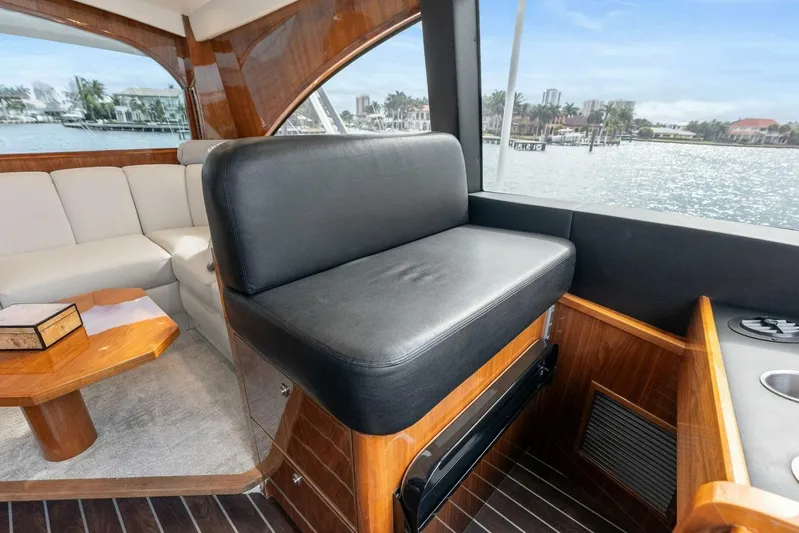 Pipe Dream Yacht Photos Pics 2022 Viking 68 Enclosed Bridge- PIPE DREAM- Helm