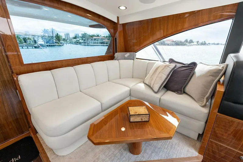 Pipe Dream Yacht Photos Pics 2022 Viking 68 Enclosed Bridge- PIPE DREAM- Bridge Seating