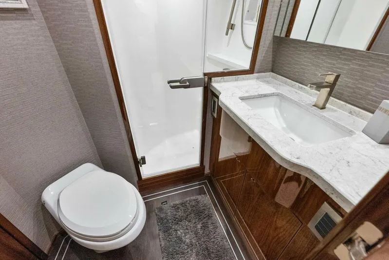 Pipe Dream Yacht Photos Pics 2022 Viking 68 Enclosed Bridge- PIPE DREAM- Master Head