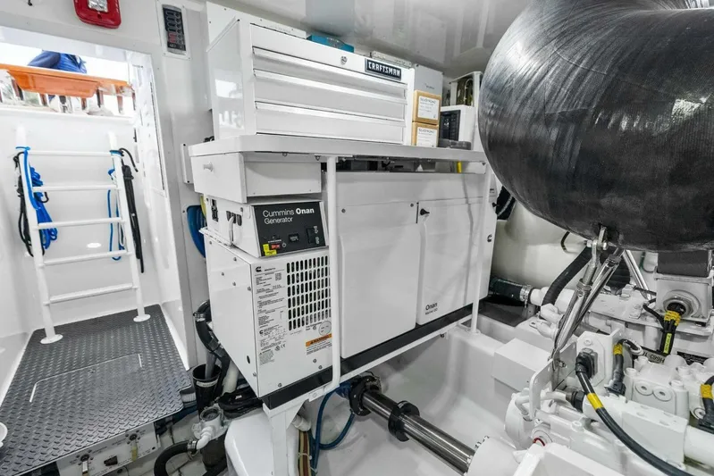 Pipe Dream Yacht Photos Pics 2022 Viking 68 Enclosed Bridge- PIPE DREAM- Engine Room